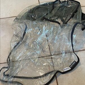 Bugaboo chameleon Transparent Stroller Rain Cover with Black Trim